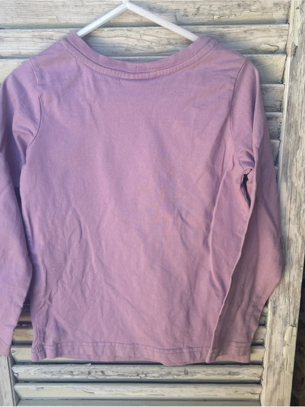 Hanna Andersson Girls  T-shirt Purple Bear Bicycle Graphic Sz 110 Us 5.